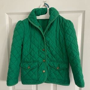Girls Ralph Lauren quilted jacket green flawed! 6x